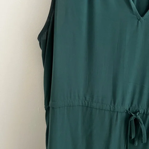 GAP Teal Sleeveless Ruffle Neck Mini Dress Size M | Like New - Picture 5 of 10